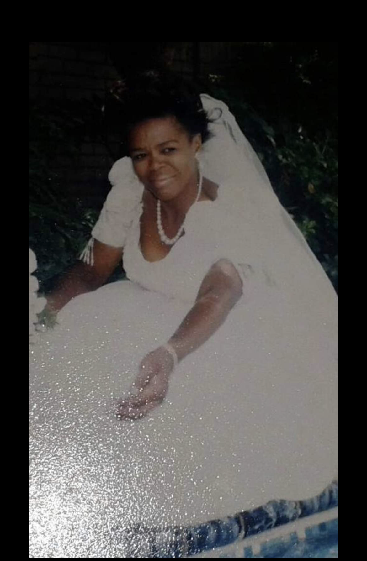 Keletsamaile on her wedding day